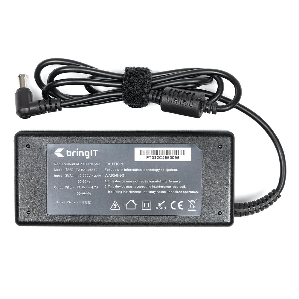 Fonte Carregador para Notebook Sony Vaio SVE141C11X 19.5 V 4.7 A 92 W 6.5 mm x 4.4 mm proteção reforçada e garantia de 36 meses