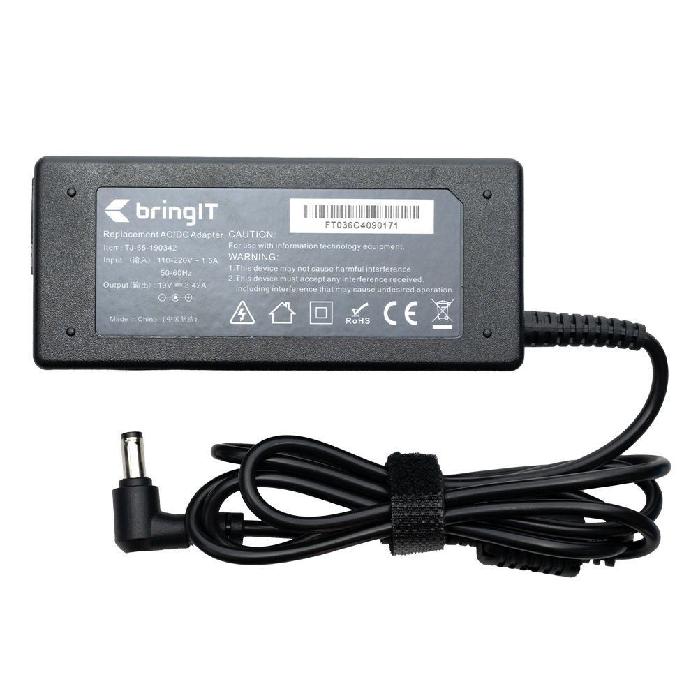 Fonte Carregador para Notebook Positivo Stilo XR3500 19 V 3.42 A 65 W 5.5 mm x 2.5 mm proteção reforçada e garantia de 36 meses
